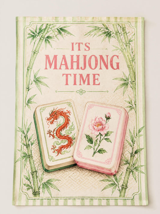 It's Mahjong Time Garden Flag