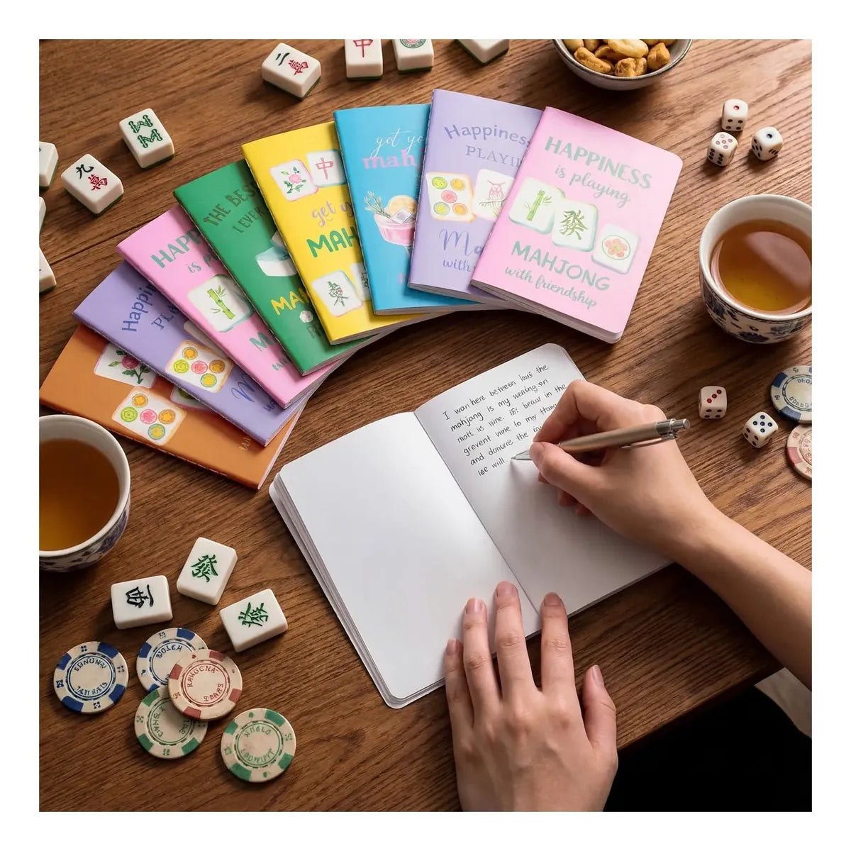 Colorful Mini Notepads for Mahjong
